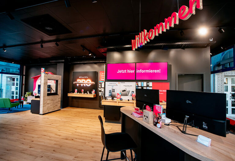 Shop, Innenansicht, Counter. Welkona – Ihr Telekom Partner in Bitterfeld